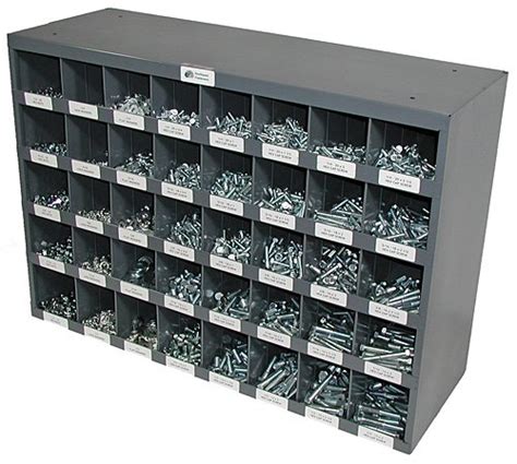 steel cabinet for bolts and nuts|nut and bolt assortment bin.